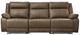 Signature Design by Ashley® Max-Media 3-Piece Biscotti Power Reclining Sectional Sofa-0