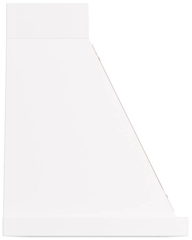 Ilve® Nostalgie II Noblesse 48" White Wall Mounted Range Hood with Copper Trim-2