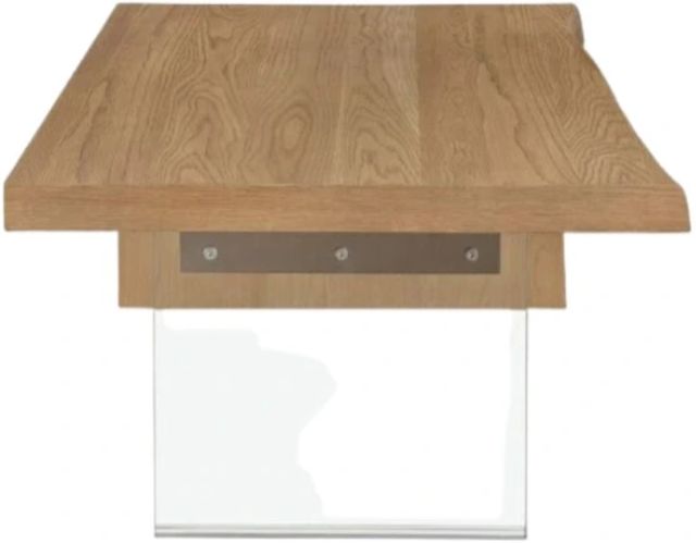 Modus Furniture One Bisque Top Coffee Table with Glass Base-3
