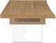 Modus Furniture One Bisque Top Coffee Table with Glass Base-3