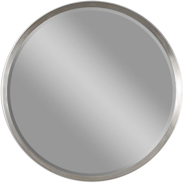 Uttermost® Serenza Silver Leaf Round Mirror-0