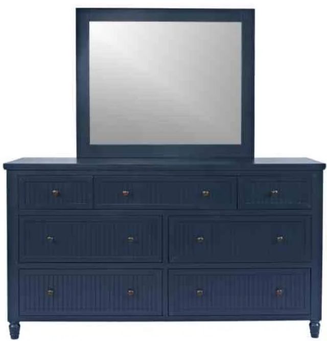 Jofran Inc. Westport Navy Dresser and Mirror-1