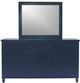 Jofran Inc. Westport Navy Dresser and Mirror-1