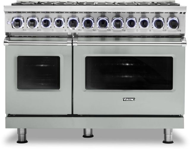 Viking® 7 Series 48" Arctic Grey Pro Style Dual Fuel Liquid Propane Range-0