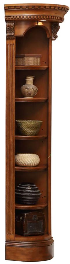 Parker House® Huntington Antique Vintage Pecan Outside Corner Bookcase-0