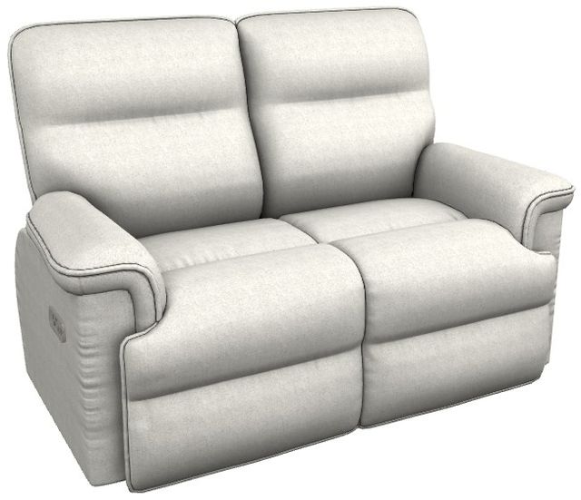 La-Z-Boy® Jay Oatmeal Power Reclining Loveseat with Headrest and Lumbar-0