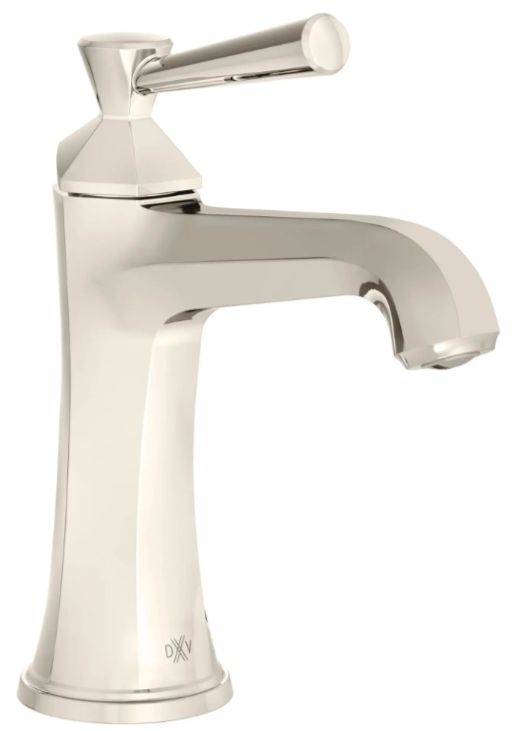 DXV Fitzgerald Platinum Nickel Single Handle Bathroom Faucet with Lever Handle-0