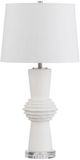 Crestview Collection Bexley 2-Piece White Table Lamp Set-0
