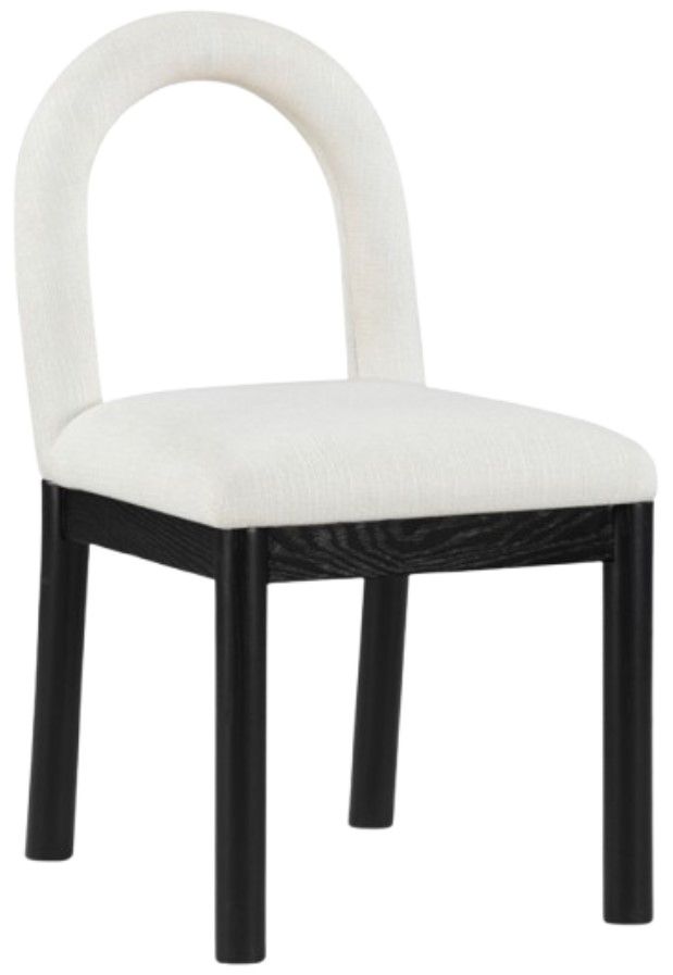 Meridian Furniture Conrad Cream/Black Upholstered Dining Chair-0