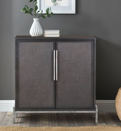 YHD Diego Dark Brown 2-Door Cabinet-1