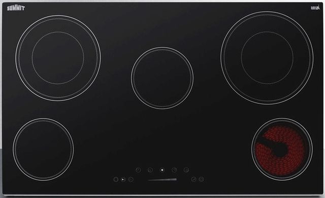 Summit® 36" Black Electric Cooktop-1