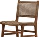Dovetail Furniture Dallas Light Brown Wood Outdoor Dining Armless Chair-4