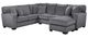 Porter International Designs Augusta 3-Piece Gray Sectional-0