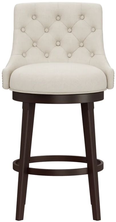 HH2 Home Halbrooke Chocolate/Cream Bar Height Stool-1