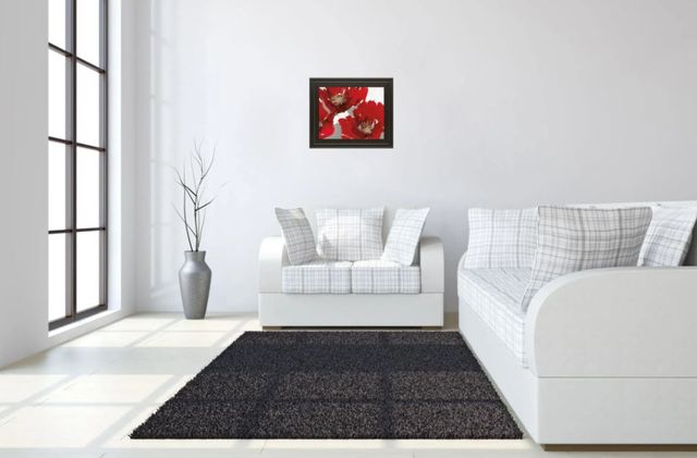 Classy Art Poppy Forest II by N. Barnes Framed Print Wall Art-2