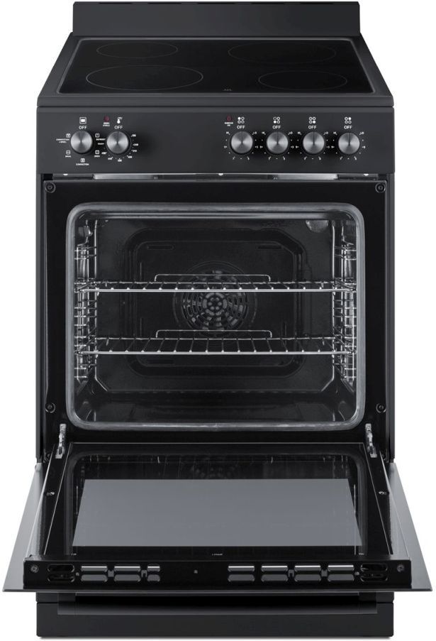 Summit® 23" Black Freestanding Electric Range -3