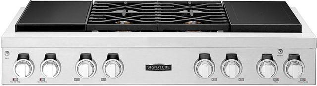 Signature Kitchen Suite 48" Stainless Steel Dual Fuel Natural Gas Rangetop-0