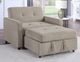 Steve Silver Co. Noah Brown Chair with Twin Sleeper-0