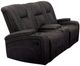 Furniture of America® Amirah Dark Gray Manual Glider Reclining Loveseat-0