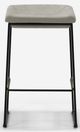 EQ3 Mackenzie Black/Light Grey Counter Stool-1