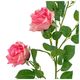 A & B Home Pink Faux Rose Spray-1