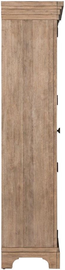 Liberty Furniture Haven Hills Camel Beige Display Cabinet-3