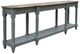 International Furniture Direct Tiffany Brown Sofa Table with Green Base-0