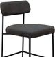 International Furniture Direct Salamanca Carbon Black Upholstered Barstool-1