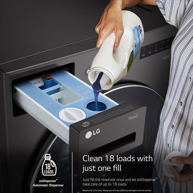 LG 5.0 Cu. Ft. Black Steel Front Load Washer-5