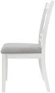 Coaster® Hollis Light Grey/White 2-Piece Cross Back Wood Dining Side Chair-3