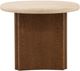 Dovetail Furniture Oja Brown/Cream Side Table-1
