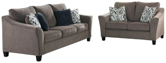 Signature Design by Ashley® Nemoli 2-Piece Slate Living Room Set-0
