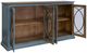 International Furniture Direct Marlin Blue/Brown Console-3