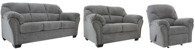 Benchcraft® Allmaxx 3-Piece Pewter Living Room Set