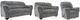 Benchcraft® Allmaxx 3-Piece Pewter Living Room Set-0
