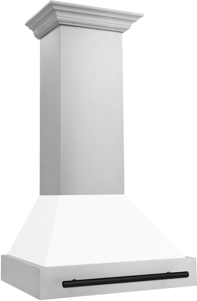 ZLINE Autograph Edition 30" White Matte Wall Mounted Range Hood-2