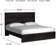 Signature Design by Ashley® Belachime Charcoal King Panel Bed-4