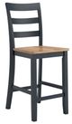 Signature Design by Ashley® Gesthaven Blue/Natural Barstool-0