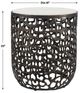 Uttermost® Sabena White Marble Top Indoor-Outdoor Side Table with Golden Dark Bronze Aluminum Base-2