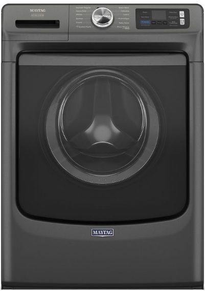 Maytag® 5.0 Cu. Ft. Volcano Black Front Load Washer -0