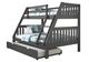 Donco Kids Mission White Finish Twin/Full Bunk Bed with Trundle-1