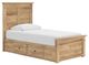 Signature Design by Ashley® Makidern Tan Twin Storage Panel Bed-0