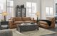 Signature Design by Ashley® Emilia 2-Piece Caramel Sectional Loveseat-3