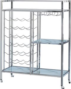 Coaster® Derion Chrome Serving Cart
