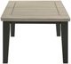 Crown Mark Bardstown Light Gray Dining Table with Black Base-4