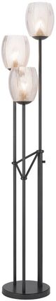 Cal® Lighting & Accessories Oconto Matte Black Floor Lamp-1