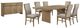 Coaster® Adina 8-Piece Barley/Distressed Light Brown Extension Dining Set -0