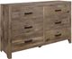 Mazin Furniture® Mandan Weathered Pine Dresser-1