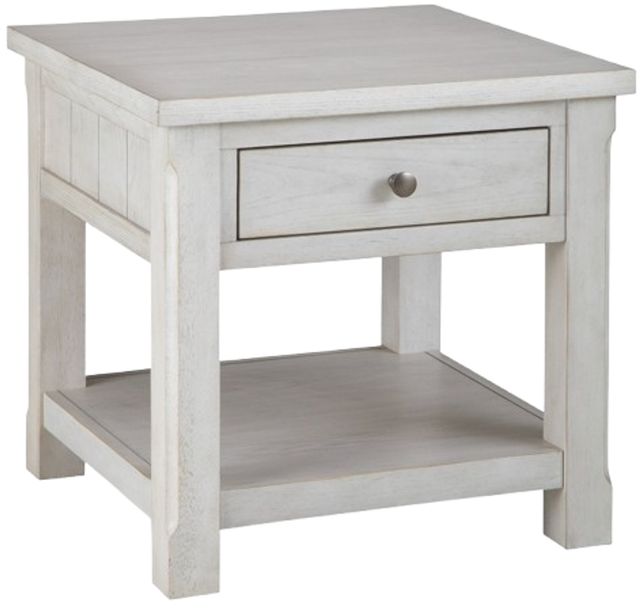 Signature Design by Ashley® Robbinsdale Antique White Square End Table-0