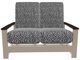 Telescope Casual Leeward Agra Classic/Desert Fabric/Polymer Outdoor MGP Cushion Hidden Motion Loveseat with Chestnut Rustic Polymer Arms-1